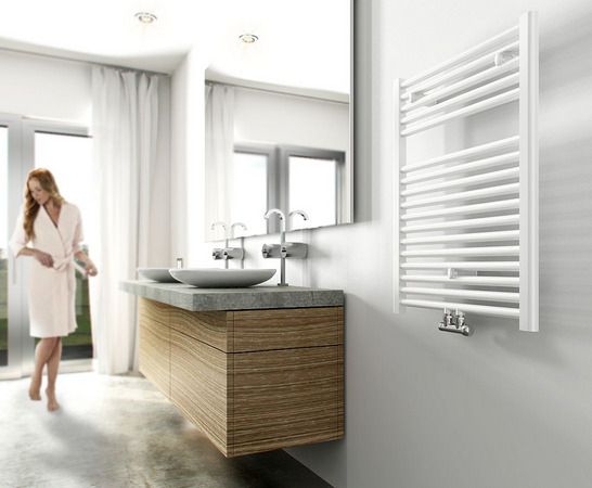 slijm Extremisten 鍔 Elara badkamer radiator met M-O aansluiting (76 / 120 / 180 x 60 cm) (Wit) -